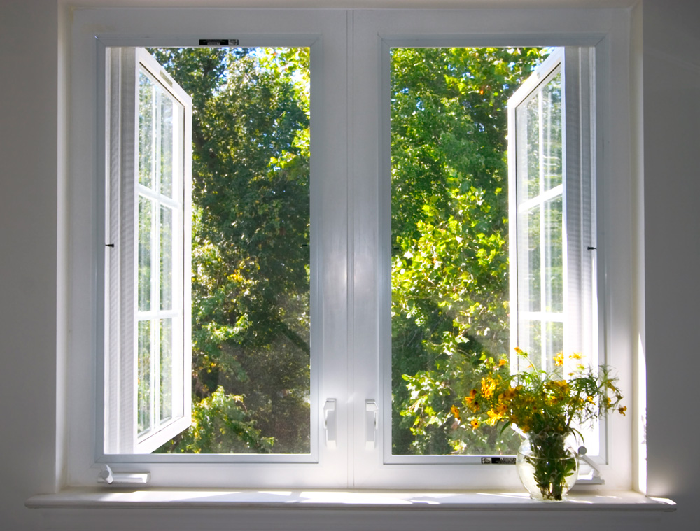 Window showing clean fresh air