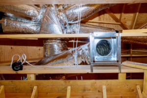 duct work in an attic space